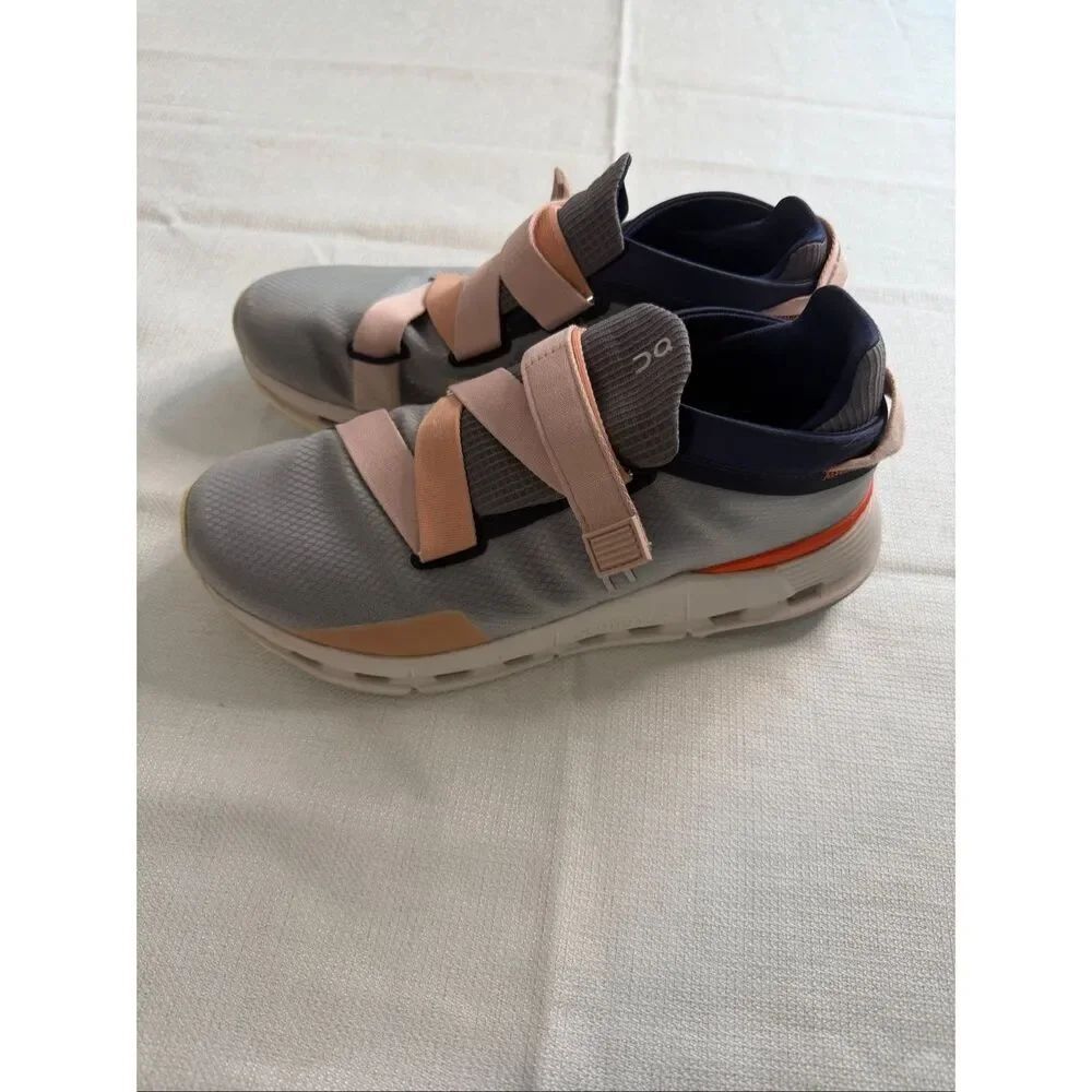 On Cloud Cloudnova Wrap Sneakers Women's Size 9 Running Athletic Shoes Gray Pink